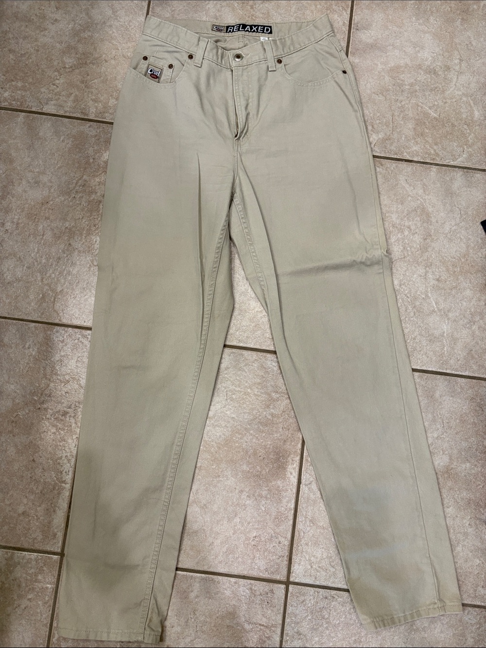 Vintage Cruel Girl Relaxed Fit Khaki Pants
